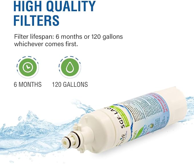 Swift Green Filters SGF-LA07 (6 Pack) LT700-P, 04609690000, 09690, 46-9690, ADQ36006102, ADQ36006101 LG Replacement Water Filter