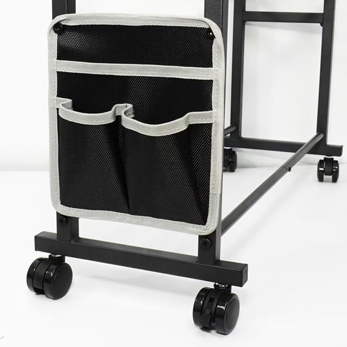 3D Printer Filament Storage Rack with Wheels,3 Tier Holds 24 Spools | Heavy Duty Carbon Steel Filament Rack, with Side Tool Bag, Spool Holder for 3D Printing Home Studio