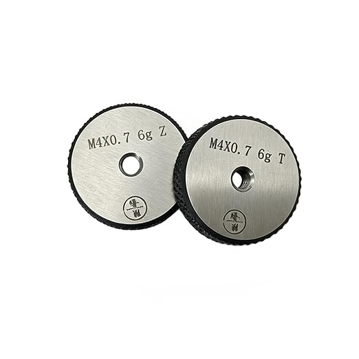 Tools Thread Ring Gauge M4-0.7 6g, for External Thread with NOT GO Side and GO Side，Two Piece