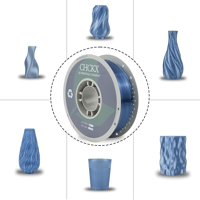 10KG PETG Transparent 3D Printer Filament Bundle, Dimensional Accuracy +/- 0.03 mm,Gray+Orange+Pink+Olive Green+Yellow+Blue+Green+Purple+Brown+Red