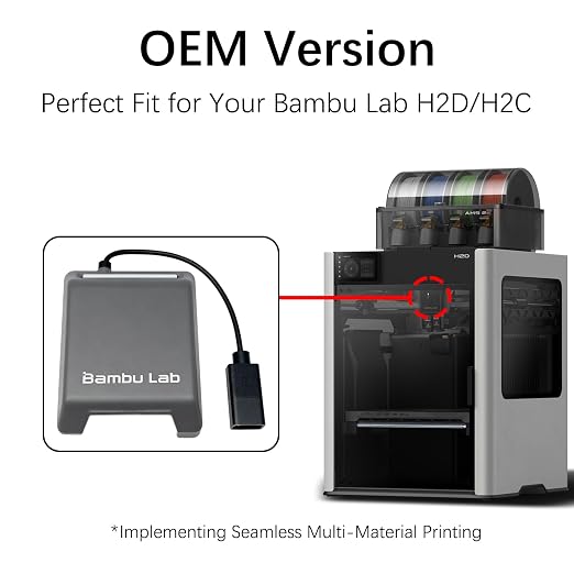 Original Bamboo H2D H2C Enhanced Toolhead Cooling Fan – Prevents Heat Creep & Clogging, Smart Temperature Control, Plug-and-Play Upgrade for High-TempFilaments,for Bambu Lab H2D Hotend Extruder Fan