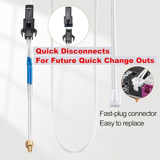 5Aplusreprap Ender 3 Hotend Upgrade: M3 Stud Thermistor, Smooth Printing, Compatible for Creality Ender 3 V2/Pro, Ender 5 J-Head Hotend Replacement, Assembled Extruder 3D Printer Hot end Kit 24V 40W