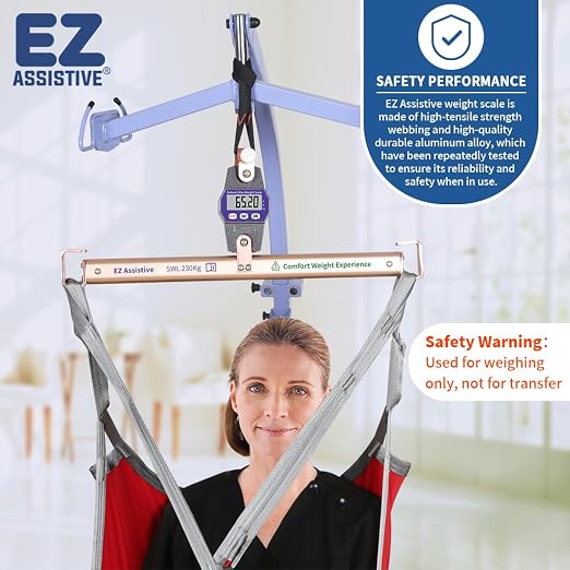 EZ Assistive Patient Weight Scale for Bedridden Patient,Universal Lift Scale for Hospital or Home Care,Safe Weight Load 500LBS