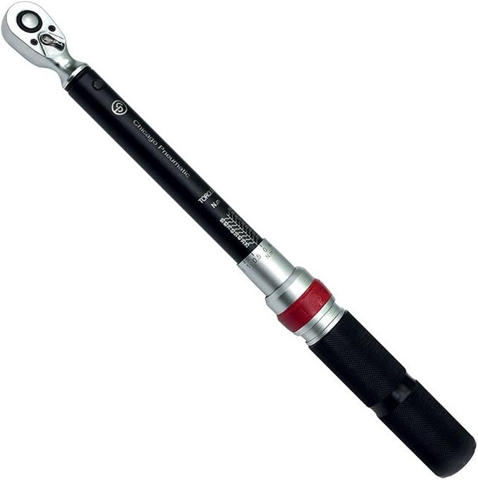 Chicago Pneumatic CP8910E - Manual Torque Wrench (Metric), 3/8 Inch, Torque (Min/Max) 15-75 ft. lbf / 20-100 Nm, Automotive, Bike Wrench, Car Garage, Home Improvement Hand Tool, Heavy Duty