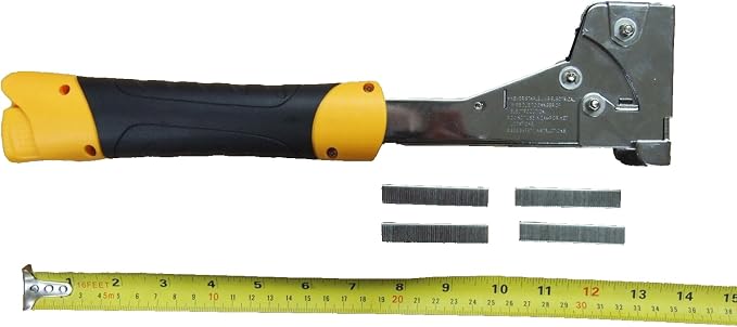 Heavy Duty Hammer Tacker Stapler T50 6-14mm 1/4" to 9/16" with 200 Staples