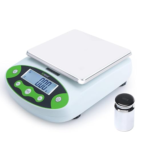 U.S. Solid Digital Precision Balance 2kg x 0.01g, Lab Scale with 500g Calibration Weight, 12 Weighing Units, AC 100V-240V & DC 9V, Piece Counting