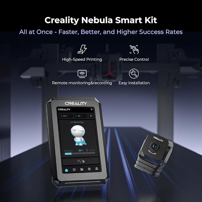Creality Nebula Smart Kit, High-Speed Printing Nebula Pad with Nebula 3D Printer Camera 4.3 inch Touch Screen Remote Monitoring Time-Lapse Photography for Ender 3 V3 SE/Ender 3/Ender 3 Max Neo/V2/S1