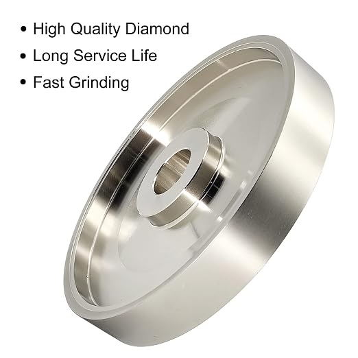 CBN Grinding Wheel 6" Dia x 1" Wide, 1 inch Arbor, Sharpen High Speed Steel Cutting Tools, Diamond Grinding Wheel Grit #1000