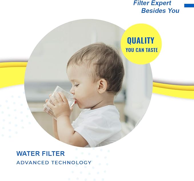 EXCELPURE 3US-AF01 Under Sink Water Filter Replacement for Filtrete Standard 3US-AF01 3US-AS01 Whirlpool WHCF-SRC WHCF-SUFC WHCF-SUF 4PACK