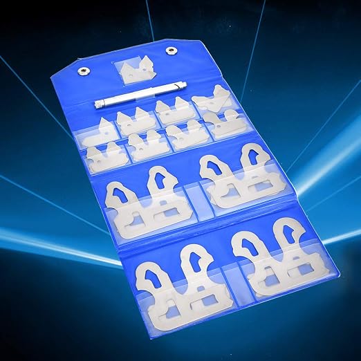 Radius Gauge Set 17PCS Stainless Steel, 1/64 to 1/2 Inch Precision Radius Gauges Measuring Tool for Machinists, Engineers, Metalworkers Woodworking.