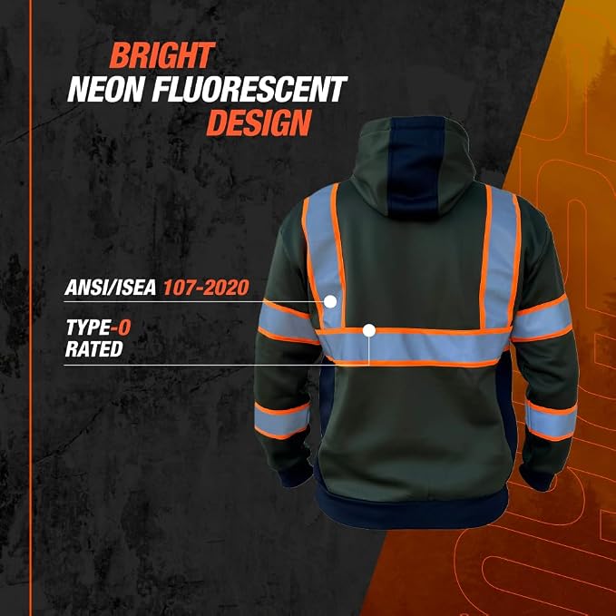 SafetyShirtz SS360 ANSI Class 3 Type R Graphic Hoodie