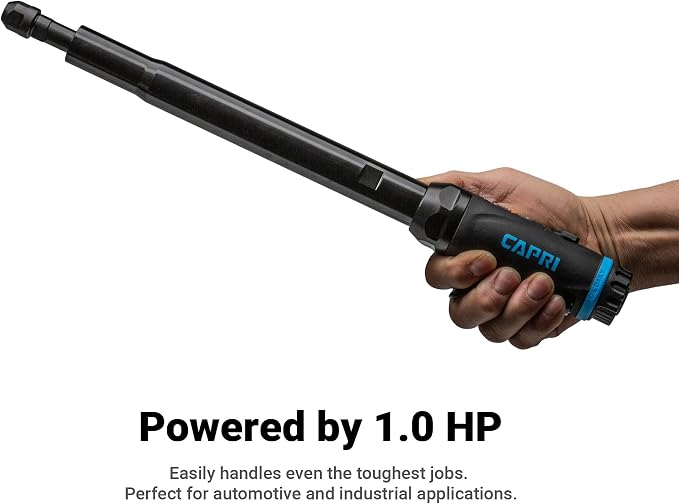 Capri Tools 1/4 in. 1 HP Air Straight Die Grinder, 12 in. Extra Long Neck