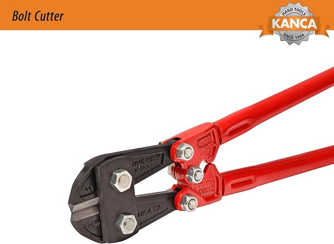 KANCA Bolt Cutter BC-7, Drop-Forged Metal Cutter and Steel Cutter, 18'' INCH Cutting Capacity 7 MM, Hand Tools & Home Improvement, Heavy Duty Cutter, Red Colour