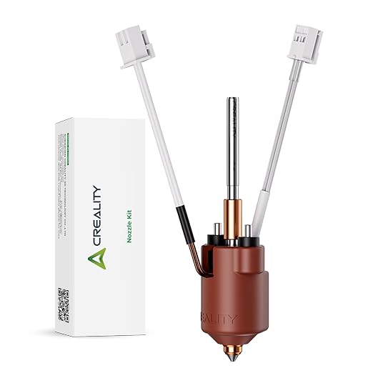 Creality Official K2 SE Ceramic Heating Block Kit, with Quick-swap Nozzle, Supports 300°C High Temperature, All-Metal Integrated Design Extruder Hotend, Replacement Parts for 3D Printer K2 SE Combo