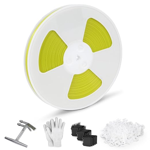 Heavy Duty Banding Strapping kit Contain 1/2" x3200" Polypropylene Packaging Straps & 100 Plastic Clips 20 Edge Protectors Tensioner with Cutter Too Glove