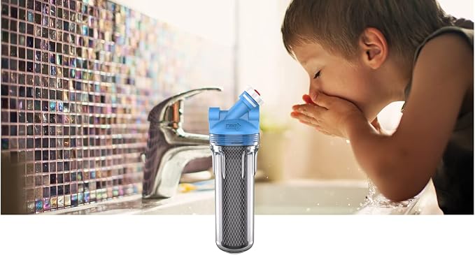 Pentair OMNIFilter U30 Filter System, 10" Premium Standard Water Filtration System with Bypass Valve-in-Head, 3/4" NPT, Includes Clear Housing, T01 Cartridge, Wrench and Mounting Bracket, 5 Micron