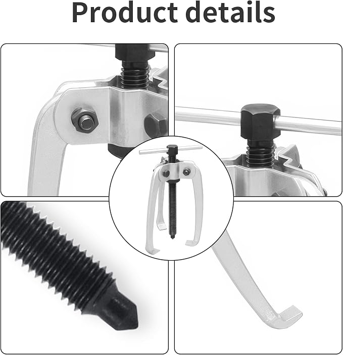 3 Jaw Puller 3.15in/80mm Universal Bearing Gear Pullers Heavy Duty Extractor Tool,High Carbon Steel Puller,Adjuestable Pulley Removal Tool for Bearings/Flywheels/Pulleys Remove