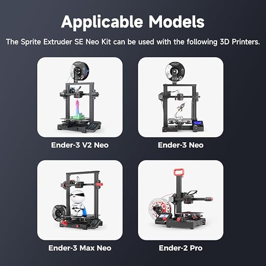 Official Creality Sprite Direct Drive SE Neo Kit for Ender 3 Neo Series, 3D Printers Extruder Upgrades Kit with Dual Gear, High Torque for Ender 3 Neo/Ender 3 V2 Neo/Ender 3 Max Neo/Ender 2 Pro
