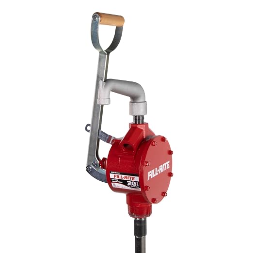 Fill-Rite FR151 Piston Hand Pump with Suction Tube and Pail Spout