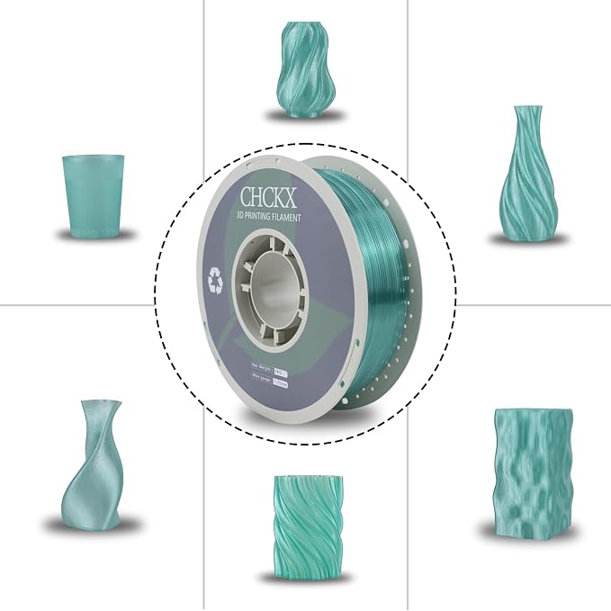10KG PETG Transparent 3D Printer Filament Bundle, Dimensional Accuracy +/- 0.03 mm,Gray+Orange+Pink+Olive Green+Yellow+Blue+Green+Purple+Brown+Red