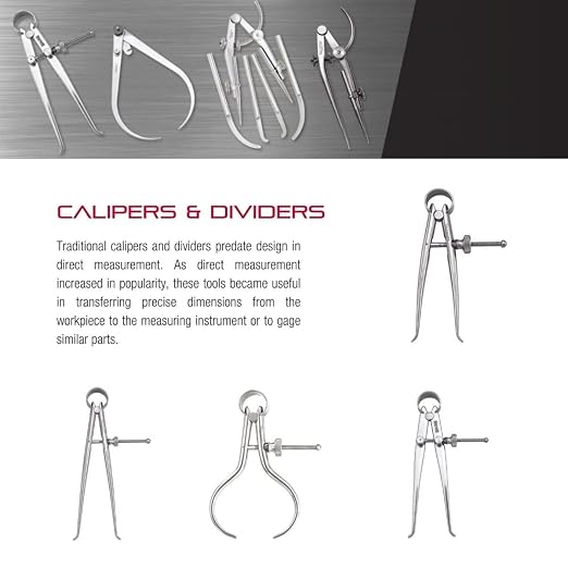 Starrett 79 Series "Yankee" Spring-Type Outside Calipers with Flat Legs and Quick-Spring Nut - Hardened Fulcrum Stud, Spring Joint Type, 4" Size and Capacity - 79B-4