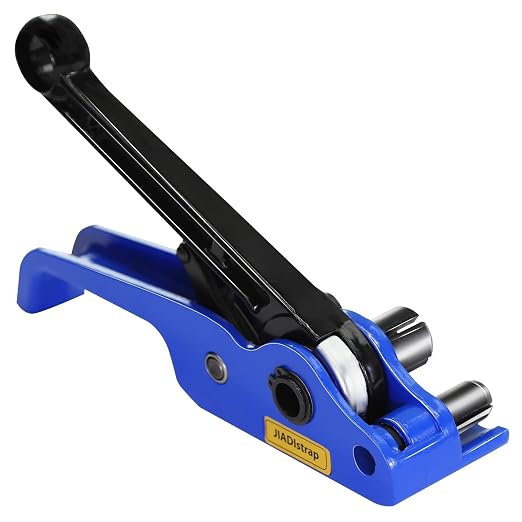 Heavy Duty Banding Strapping Tensioner & Cutter Manual Packaging Tools Windlass for 1/2"-3/4" Width Polyester Poly Strap(Bearing Swivle Mute)