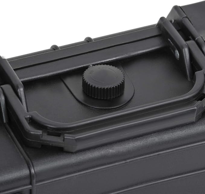 MEIJIA Portable All Weather IP67 Waterproof Protective Case,Hard Camera Case,Dry Case with Customized Foam,Fit Use of Drones,Camera,Equipments,Elegant Black (9.17inch x 7.56inch x4.33inch)
