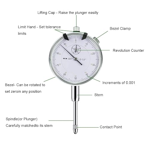 HDLNKAK Premium Disc and Rotor/Ball Joint Gage, Indicator Magnetic Base and Flex Arm Combo, 360 Deg Flexible Stem Holder for Digital/Dial Indicator Gauge,