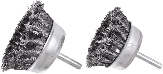 Rocaris 7Pcs Twist Knot Wire Wheel Brush for Drill Crimped Cup Wire Wheels Brush Set for Drill with 1/4-Inch Shank for Rust Removal, Corrosion and Scrub Surfaces
