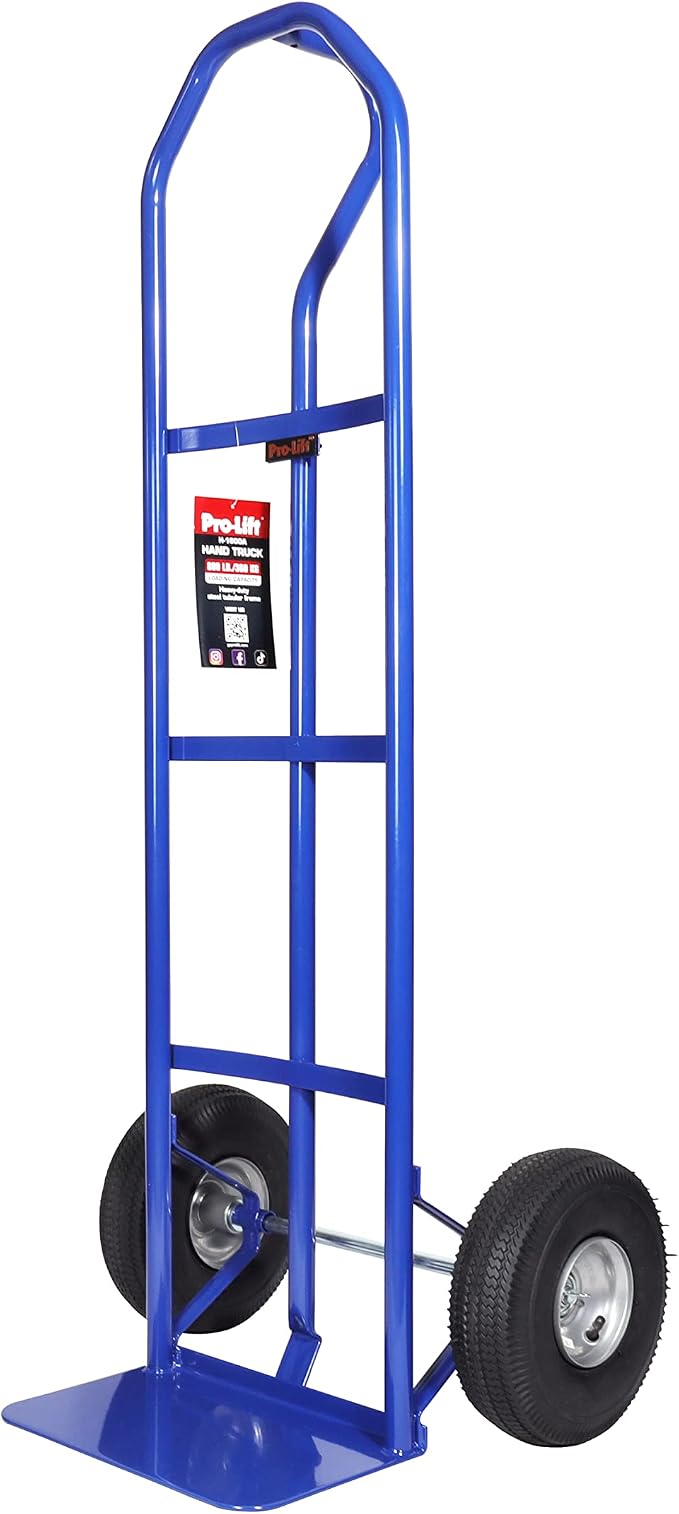 Pro Lift Hand Trucks Heavy Duty – Industrial Dolly Cart with Vertical Loop Handle and 800 Lbs Maximum Loading Capacity