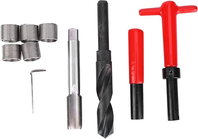 x1.5 Thread Repair Kit, High Strength Thread Repair 10Pcs | Thread Chaser Set, Stainless Steel, High Strength Thread Restoration