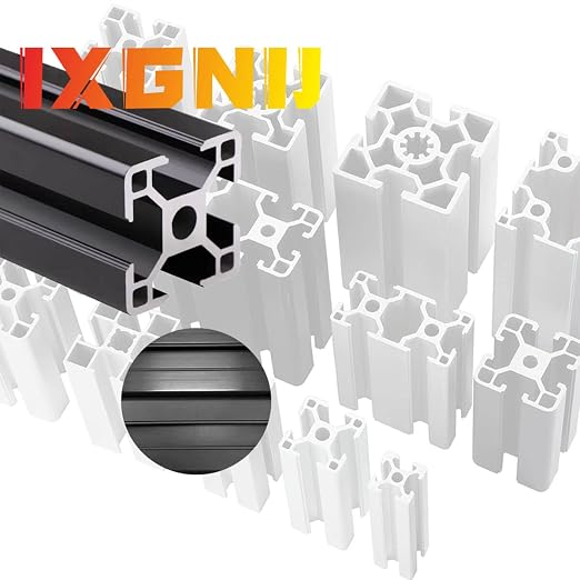 3030 T Slot Aluminum Extrusion for 3D Printer Parts and CNC DIY Black 2000mmX4