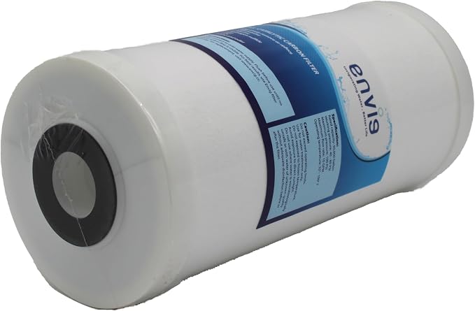 Envig K3 Iron and Hydrogen Sulfide 4.5” x 10” Whole House Water Filter Replacement, Catalytic Carbon KDF, Reducing Hydrogen Sulfide, Iron, Sediment, Chlorine, Chloramine, DBPs, PFAS/PFOS, Heavy Metal