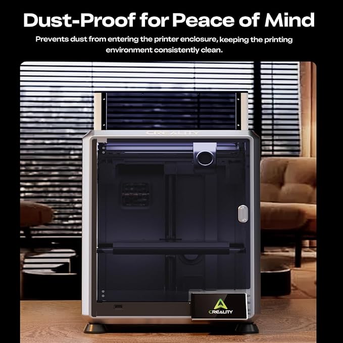 Creality Official K1 SE K2 SE Enclosure,Professional Dustproof Tent Constant Temperature Protective Cover Noise Reduce Transparent Tent for K1 SE /K2 SE 3D Printer