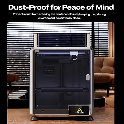 Creality Black Transparent K2 SE/ K1 SE Enclosure, Dustproof Cover Tent Constant Temperature Noise Reduce for K1 SE K2 SE 3D Printer Support ABS PETG Filament Printing