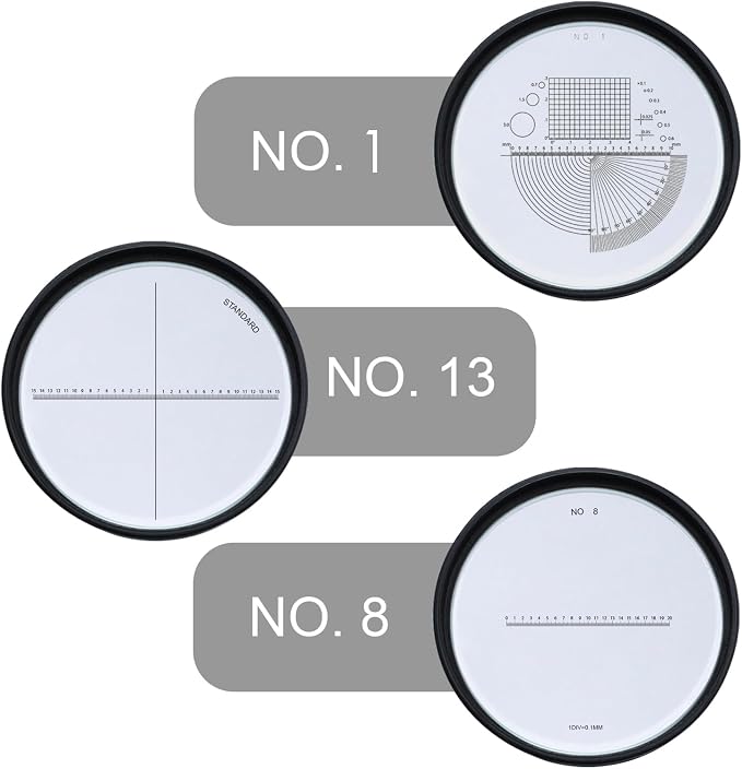10X Rechargeable Jewelers Loupe Magnifier with LED Lights and 3 Reticle Scales, 25 mm Field of View, Adjustable Focus LED Scale Loupe Jewelry Magnifying Glass for Gems, Coins, Watch, Stamps, Plants