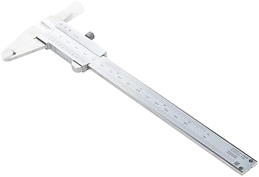 Mitutoyo 530-101 Vernier Calipers, Stainless Steel, for Inside, Outside, Depth and Step Measurements, Metric, 0"/0mm-150mm Range, +/-0.05mm Accuracy, 0.05mm Resolution, 40mm Jaw Depth | Stainless Steel