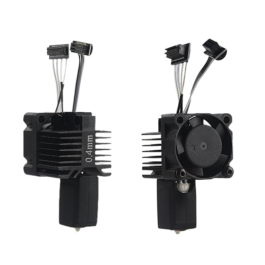 P1S/P1P 0.4mm Nozzle Kit,Bamboo Lab P1P, P1S Hotend Complete Kit for P1 Series, Full Assembly Hardened Steel Hot End with Fan, Thermistor, Ceramic Heater for Bambu Lab Accessories (P1 Series-0.4mm)