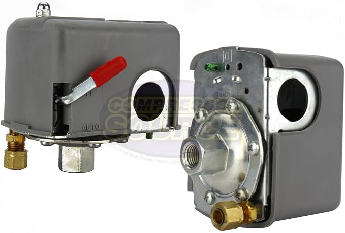 Square D Pumptrol Pressure switch for compressed air compressor 9013FHG12J52M1X 95-125 psi With Unloader & On/Off Lever (Paks)