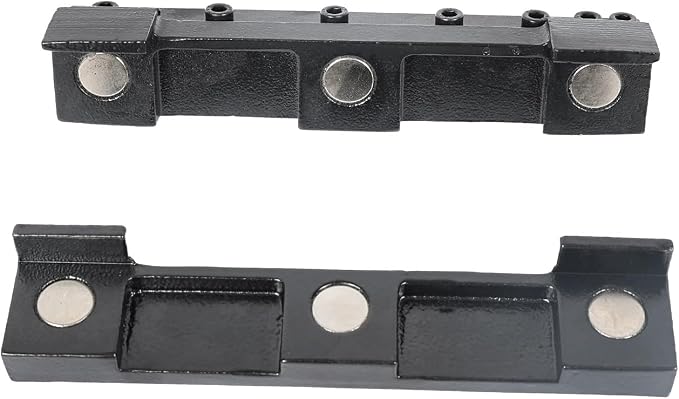 KAKA INDUSTRIAL Vise Mount Metal Brake Bender,8-Inch(200mm) Magnetic Vise for 14Ga. (2mm) Steel & 1/8" Aluminum, Quick-Release for DIY Metalworking & Small Box Fabrication BDS-8 (Pack of 4)