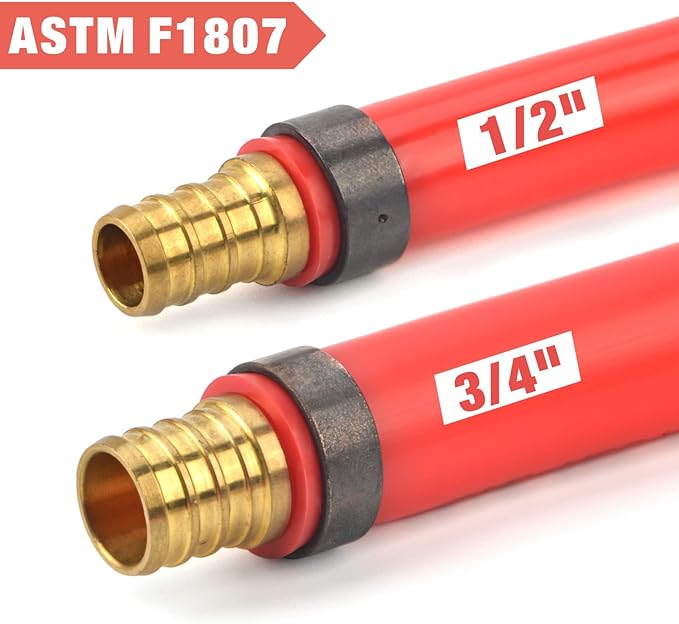 IWISS Combo Angle Head Pex Pipe Plumbing Crimping Tool for Copper Crimp Jaw Sets 1/2" & 3/4" with Go/No-Go Crimp Gauge