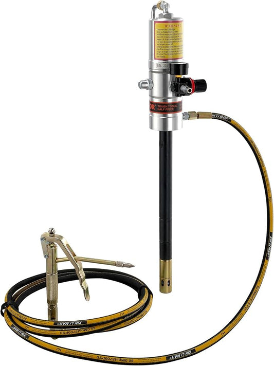 VEVOR Grease Pump, Air Grease Pump with 13 ft High Pressure Hose and Grease Gun, Pneumatic Grease Pump, Portable Lubrication Grease Pump with 360° Swivel Grease Gun Head