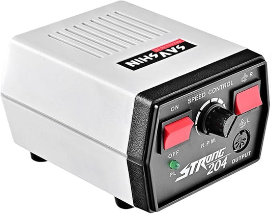 35K RPM Micromotor Polisher with Micro Motor Handle, Micromotor for Jewelry,Ceramics,Silicone,Glasswork,Woodcarving (204, standard)