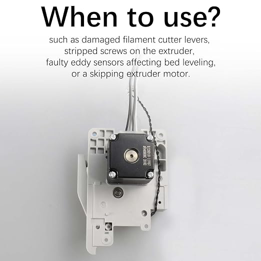Bulto Original Bamboo A1 Extruder Unit Replacement with Hardened Steel Gears, Filament Cutter, Extrusion Motor, Eddy Sensor for Bambu Lab A1/A1Mini 3D Printer Accessories