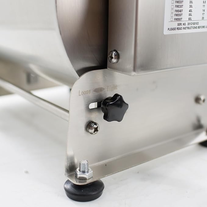 CLIVIA Manual Meat Mixer, 60 Pound Meat Mixer for Sausage, 60lbs Capacity Tilt Tank Sausage Mixer, Stainless Steel Commercial Food Processer for Meat, Vegetable, Burger, Dumplings