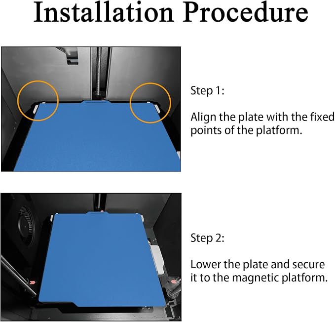HzdaDeve 3PK P1S Build Plate for Bambu Lab P2S/X2D/P1S/P1P/A1/X1C/X1E Dual-Textured Cold Cool PEI Double Smooth PEO PET Plate Black Sheet Board 257.5x257.5MM Heated Bed Spring Steel Flexible Platform