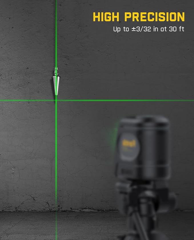 Fanttik D2 PRO Laser Level, Self-leveling Laser Level with LED Screen, 200 ft Outdoor Green Cross Line, 130° Vertical Beam Spread Cover, 2600 mAh Rechargeable Battery, 360° Magnetic Base