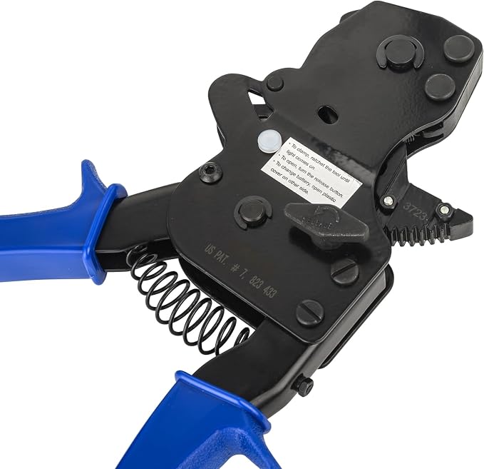 PEX Ratchet Cinch Clamp Tool with Holster for Stainless Steel Clamp Rings, One-Hand Ratchet Design Crimper Tool from 3/8", 1/2", 3/4", 5/8" and 1", ASTM2098