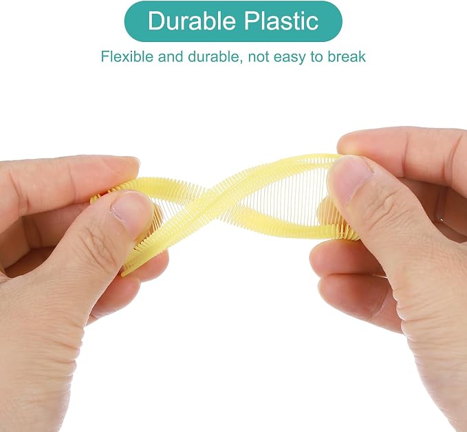 uxcell 5000pcs 0.8 Inch(20mm) Micro Tagging Gun Fasteners, Tag Pins Clothing Tagging Barbs Attachments Plastic Garment Price Tag Barb for Clothes, Light Yellow