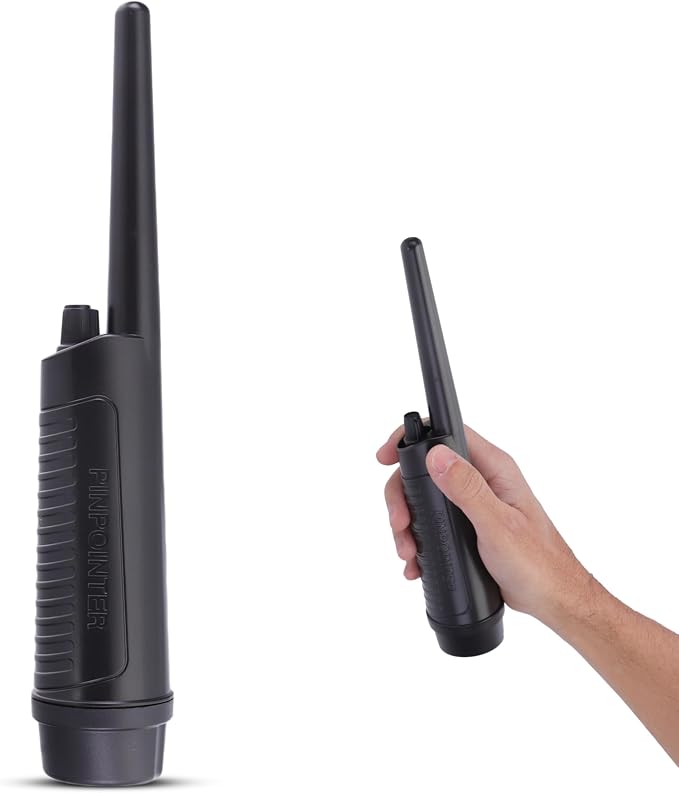 Pyle Handheld Metal Detector Pinpointer– Waterproof Submersible Probe, Adjustable Sensitivity,LED & Vibration Alerts,Low Battery Indicator,Automatic Power Off – Perfect for Ground, Dirt, Sand & Water